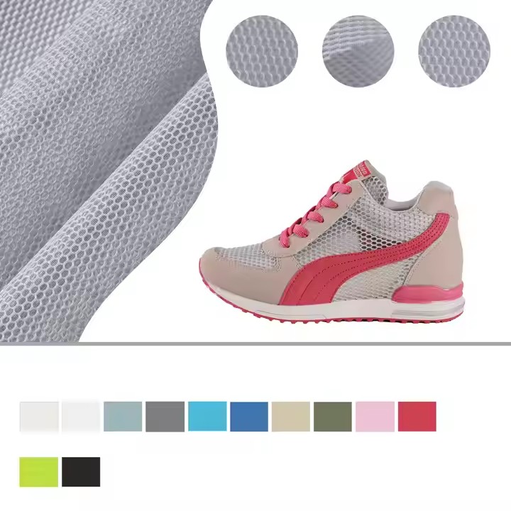 Tessuto 3D multicolore personalizzato in fabbrica Tessuto a rete con strato d'aria al 100% in poliestere per realizzare sedie e scarpe per seggiolini auto