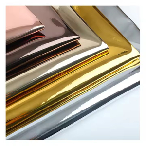 珠光金属皮革PU箔镜面人造革手提包面料