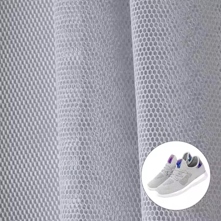 工厂定制多色 3D 面料 100% 聚酯纤维空气层网布，用于制作汽车座椅和鞋子