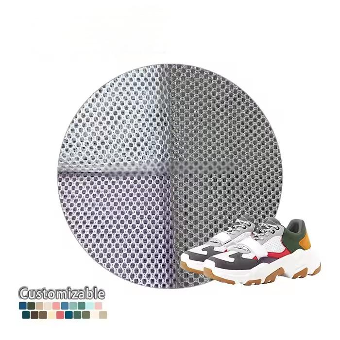 2025年中国制造商飞行针织透气运动男式3D空气网布其他鞋面材料