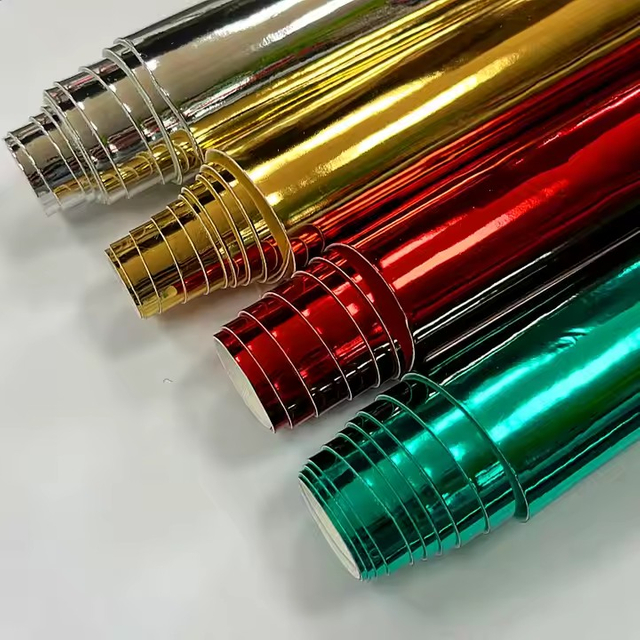 Perlglanz-Metallic-Leder-PU-Folien-Spiegel-Kunstlederstoff f&uuml;r Handtaschen