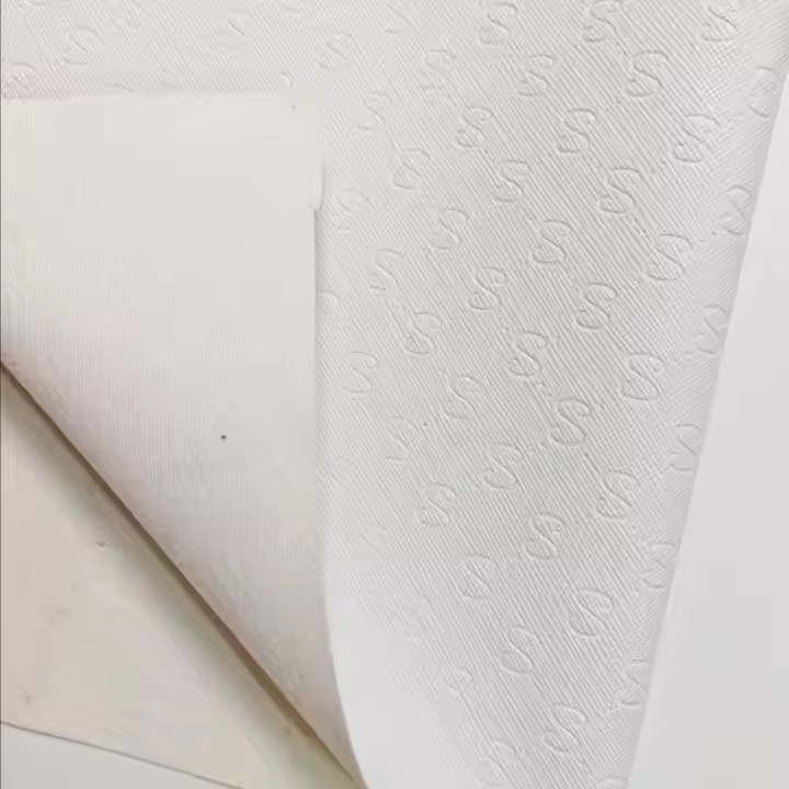 Handizkako Modan embossed PVC larru artifizialaren ehuna poltsetarako oinetakoetarako