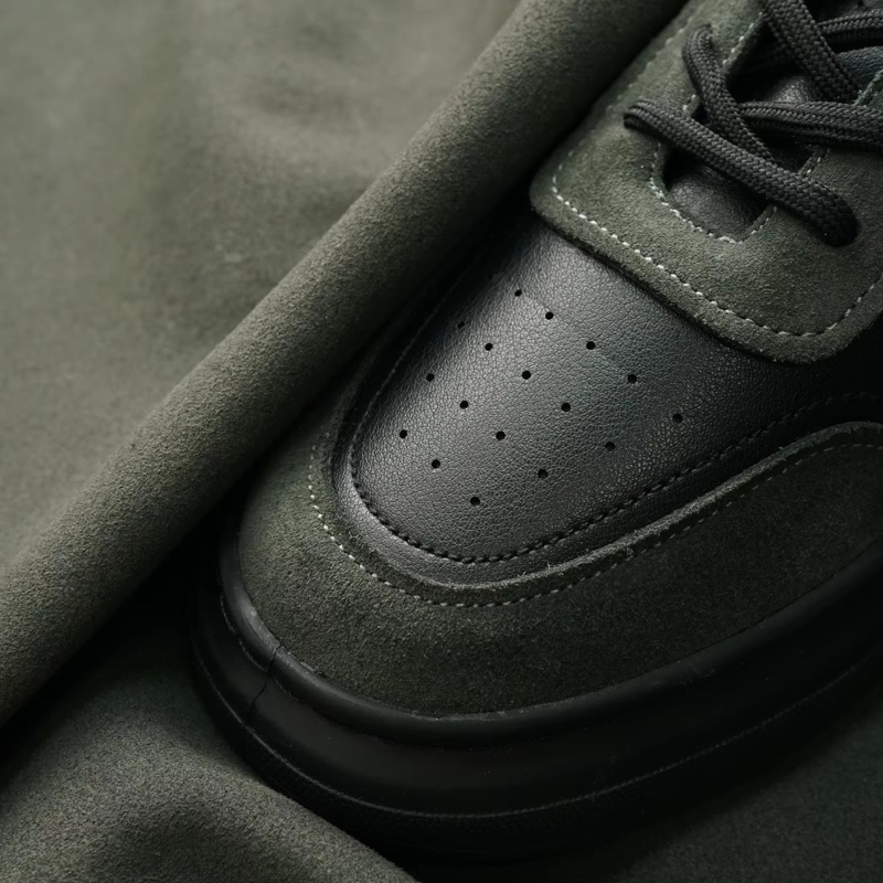 Ledersportschuhe Schwarz