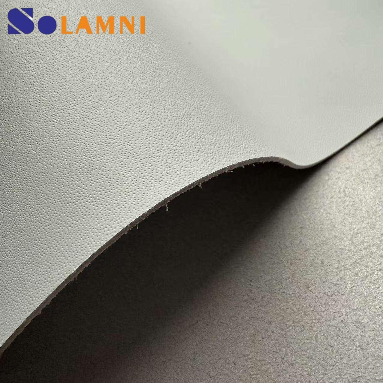 1.4mm R35 De-kalidad na Textured PU Microfiber Leather na Tela