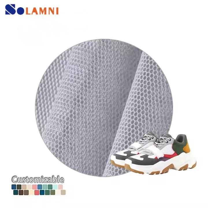 Tessuto 3D multicolore personalizzato in fabbrica Tessuto a rete con strato d'aria al 100% in poliestere per realizzare sedie e scarpe per seggiolini auto