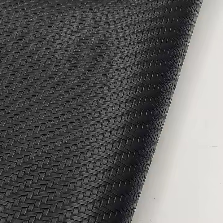 PVC碳纤维编织图案人造合成革