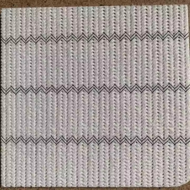 批发热销1.5毫米双针缝粘合无纺布条纹鞋垫板