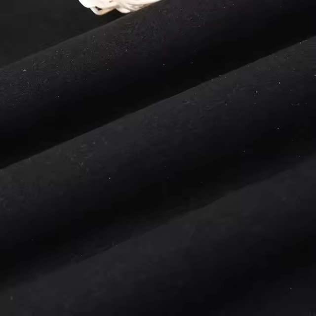 库存 0.5 - 1.6 毫米黑色超细纤维绒面革 双层绒面革 鞋类手套超细纤维滋养皮革