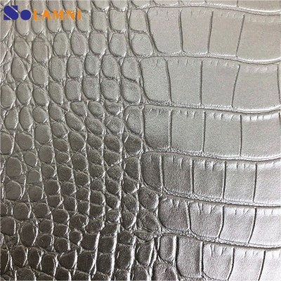 高光鳄鱼纹PVC合成革