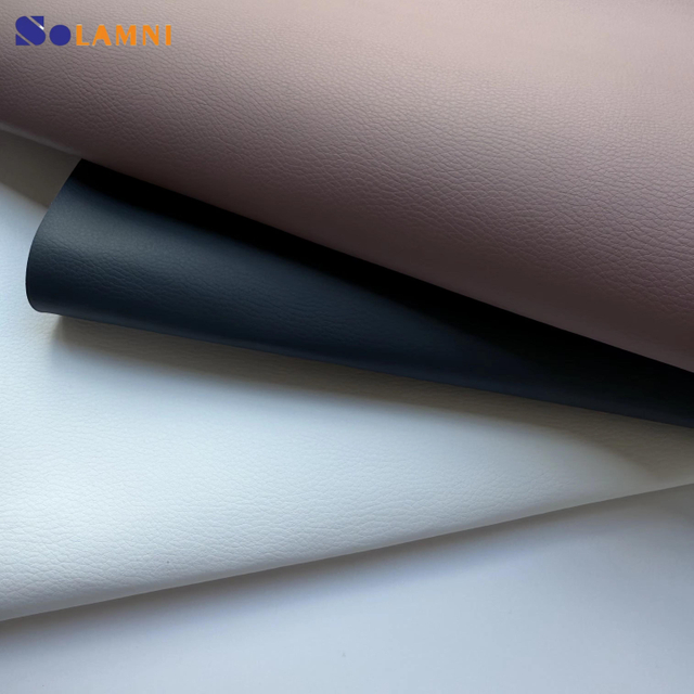  高品质DE-90纹理PU合成革材料 