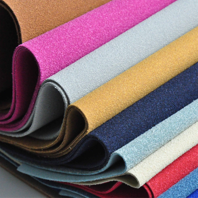 牛植绒超细纤维鞋面革