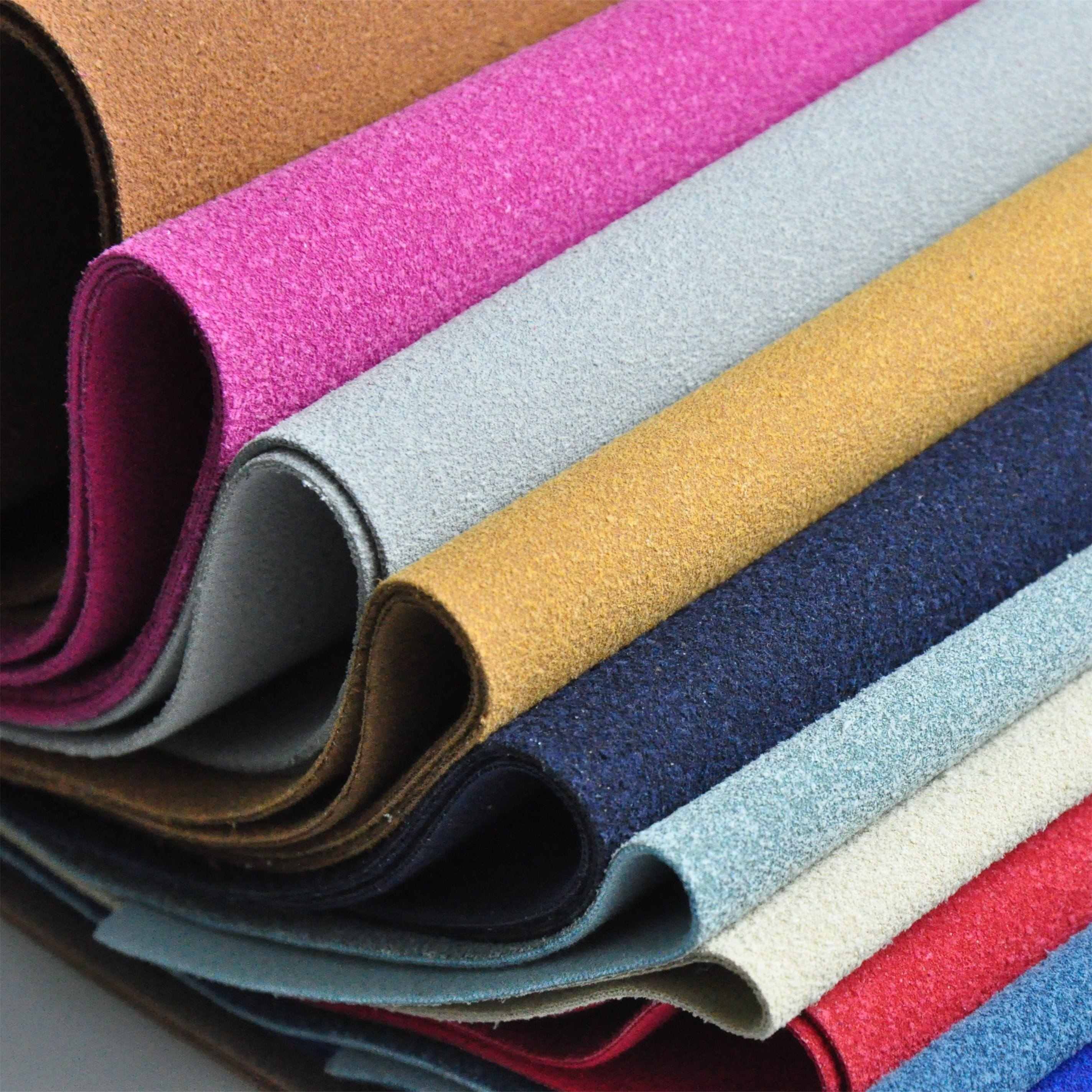 牛植绒超细纤维鞋面革