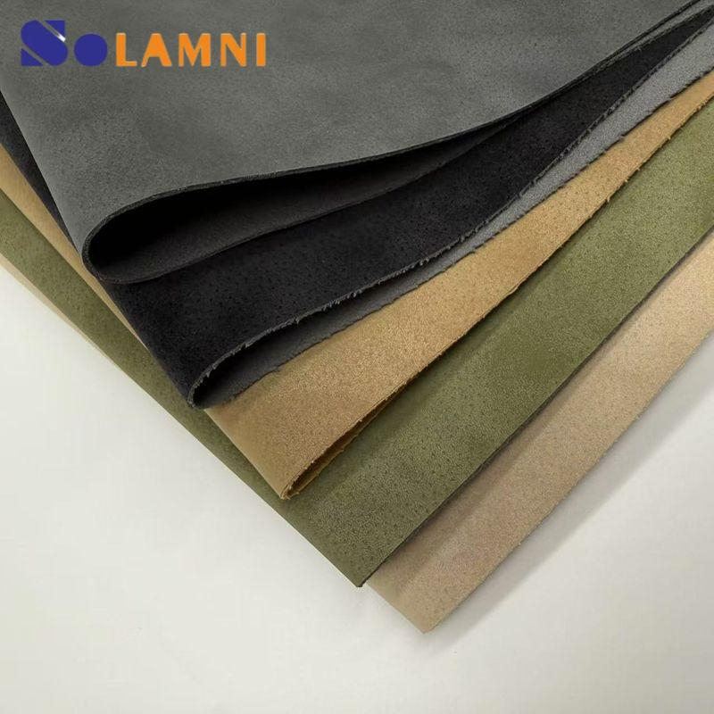 Pelle scamosciata sintetica PU con texture pelle di cinghiale