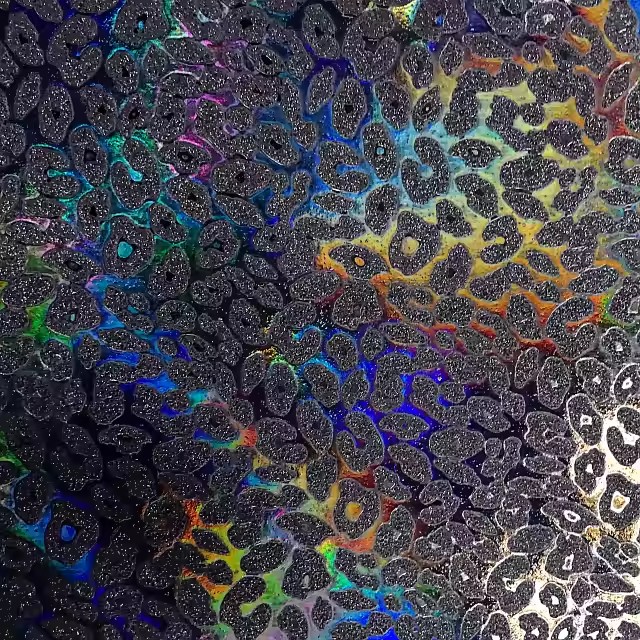 定制全息PU皮革豹纹手袋面料