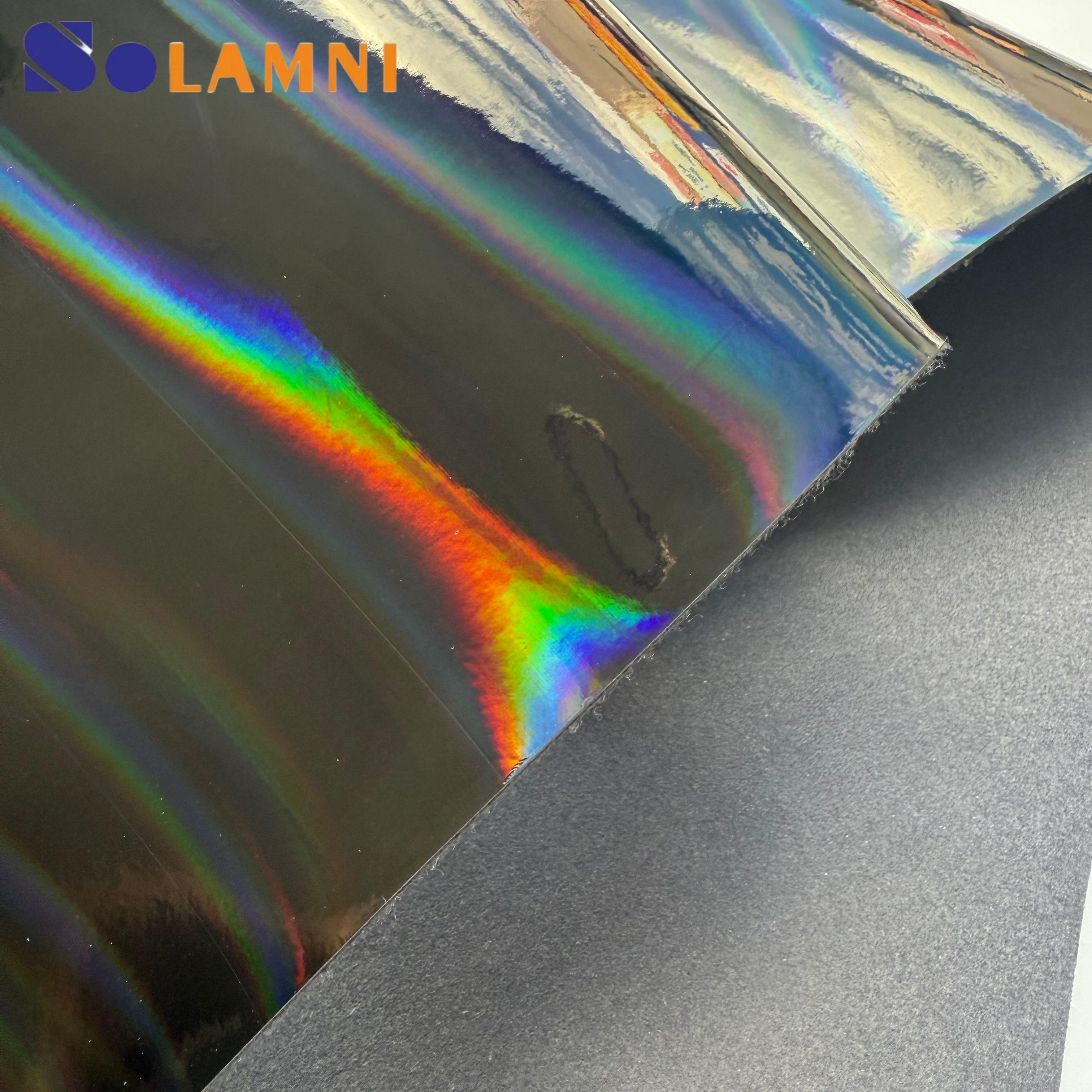 镜面变色PU人造革面料