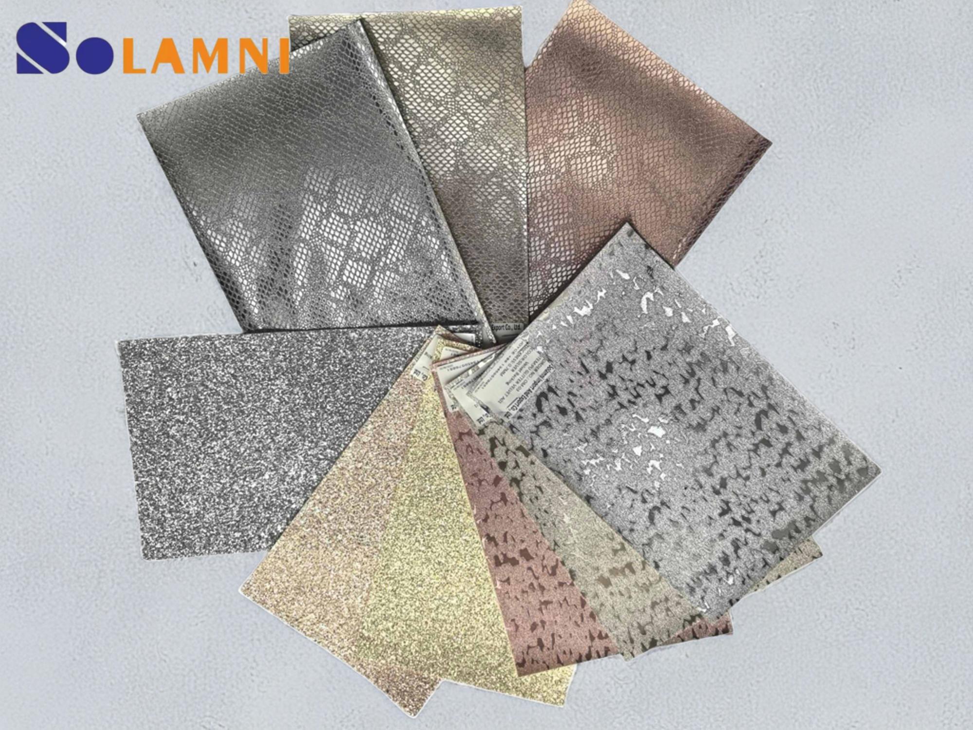 PU GLITTER Larrua imitaziozko kotoiaren atzealdea