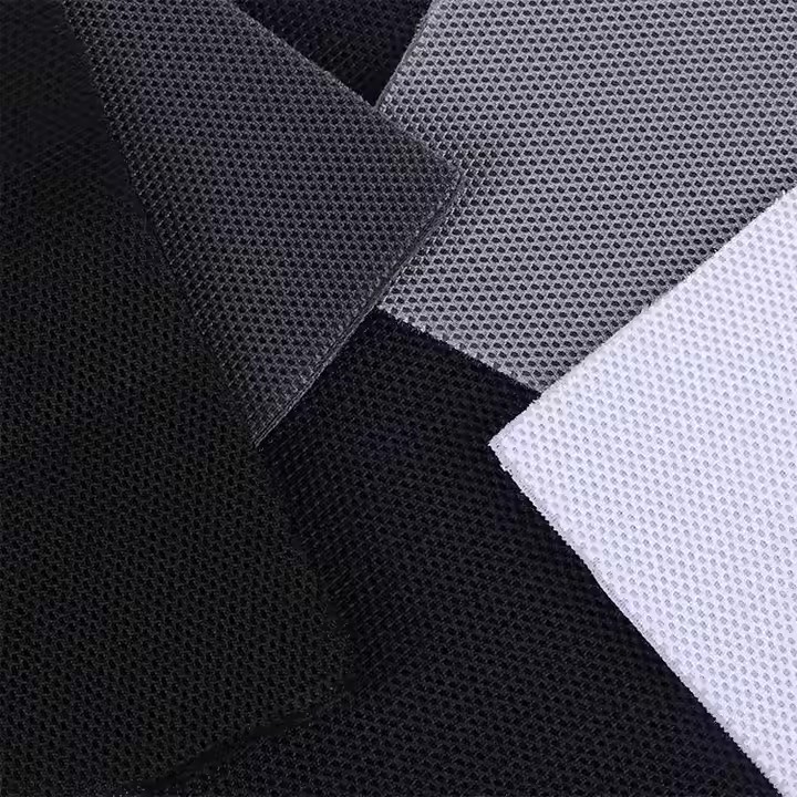 运动鞋袋制作聚酯拉丝三明治网状人造织物合成皮革