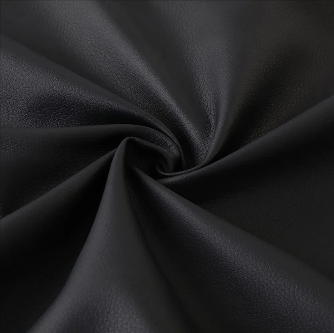 sof&aacute; reclinable de cuero negro