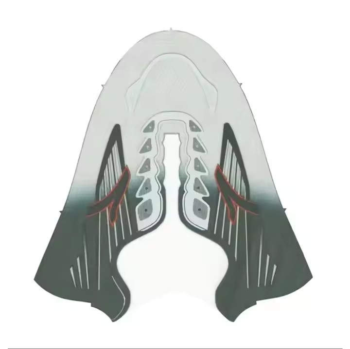 Fabrikpreis Gro&szlig;handel Neues Modedesign Flaches Strickobermaterial Sneaker Vamp Schuhobermaterial Mesh-Gewebe