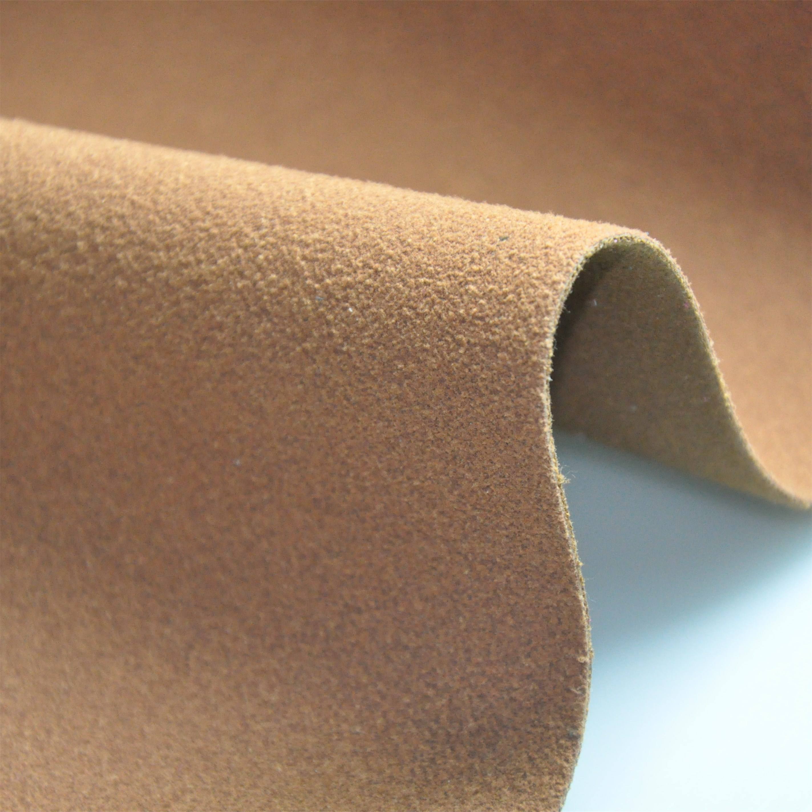 牛植绒超细纤维鞋面革