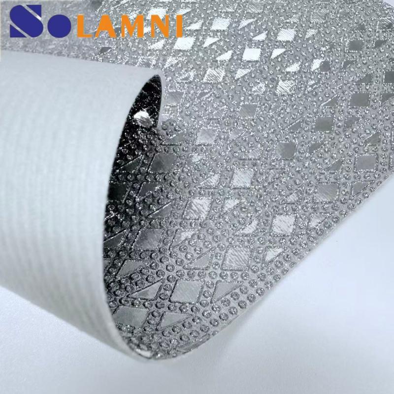 印花仿棉绒PU金葱皮 