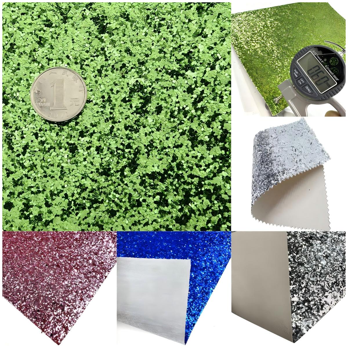 厚实闪光人造皮革