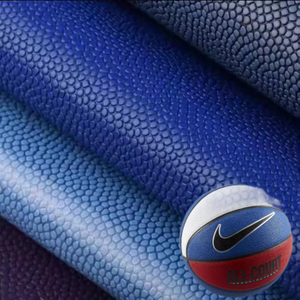 1.5毫米防水PU合成皮革球印花防滑点状图案防霉篮球皮革无纺材料