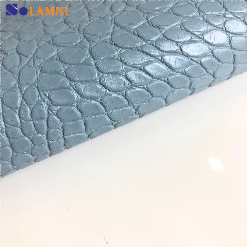 高光鳄鱼纹PVC合成革