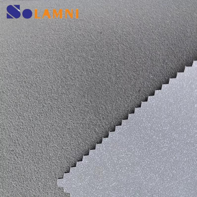 Da tổng hợp Nubuck PU giả da lộn mềm