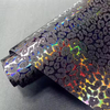 Ma&szlig;geschneiderter holografischer Stoff aus Pu-Leder mit Leopardenmuster f&uuml;r die Herstellung von Handtaschen