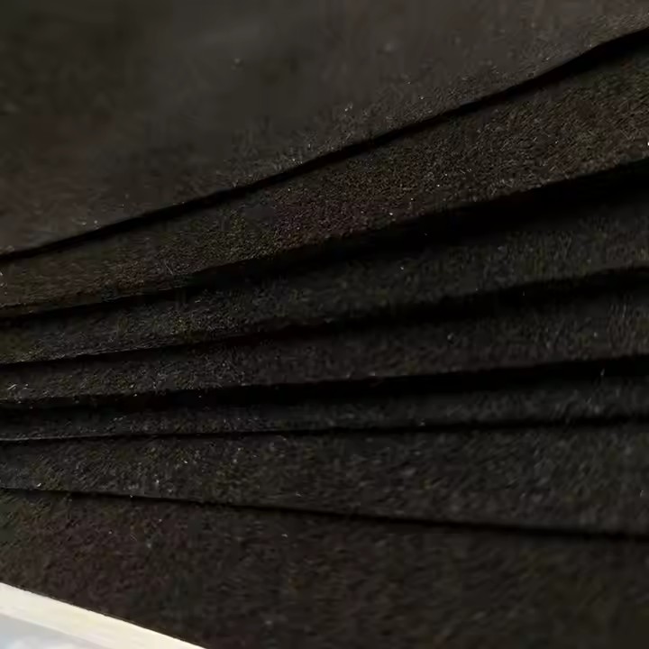 0,5 - 1,6 mm Siyah Mikrofiber S&uuml;et Deri &Ccedil;ift S&uuml;et Deri Ayakkabı Eldiven i&ccedil;in Mikrofiber Geri D&ouml;n&uuml;ş&uuml;m Deri
