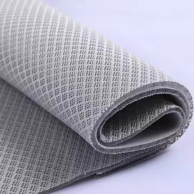 Fabrikaren hornidura Pertsonalizatu eredua Malko erresistentea birziklatutako ogitartekoa 3D sare 100% poliester ehuna
