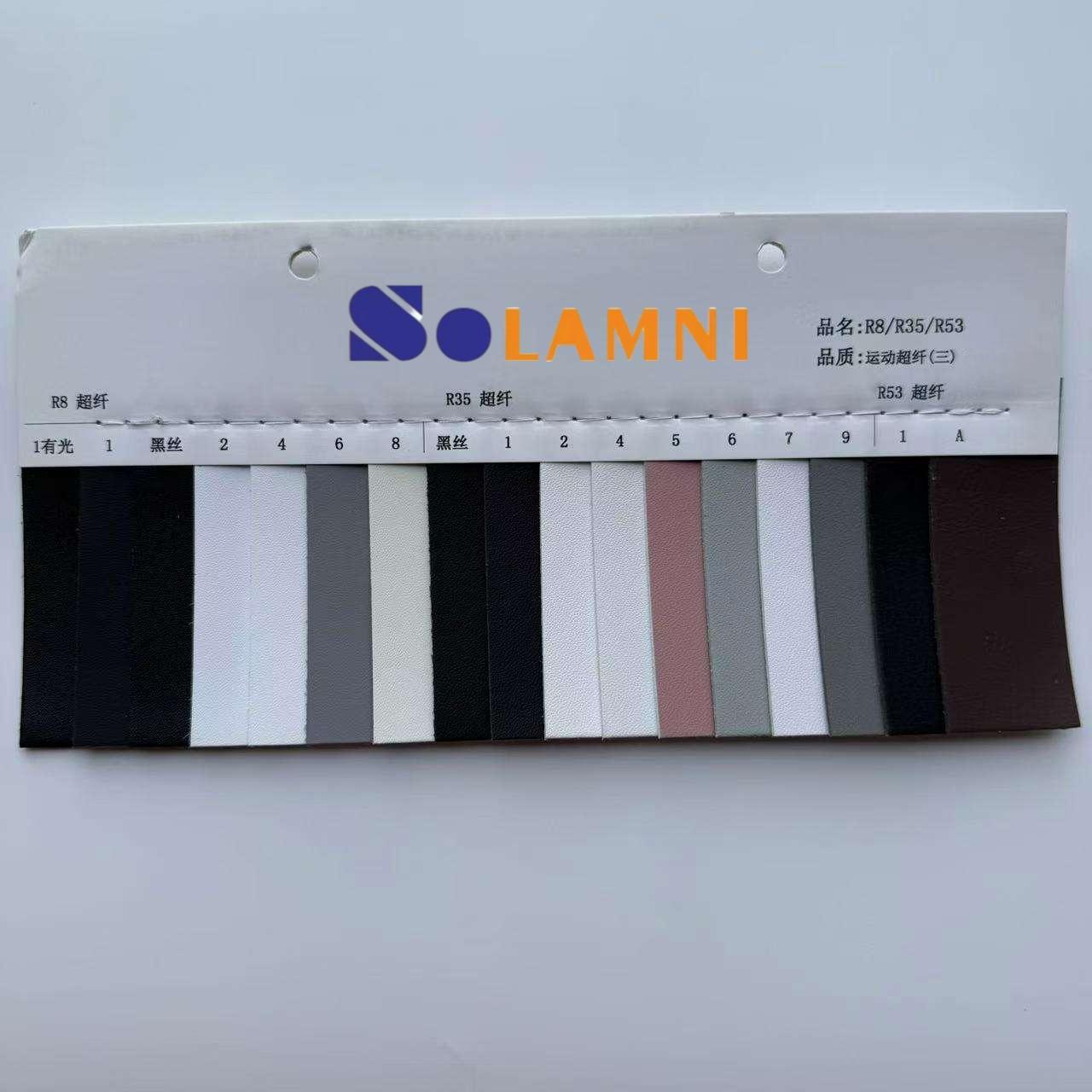 1.4mm R35 De-kalidad na Textured PU Microfiber Leather na Tela