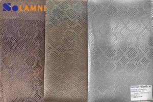 用于制鞋的耐用 PU 闪光乙烯基皮革面料